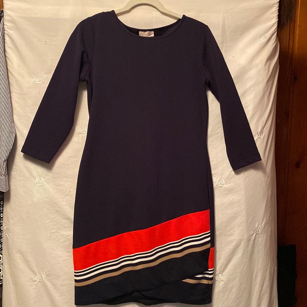 Dress Barn Navy Dress Size Small